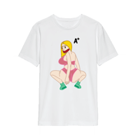 'Synched' White Tee