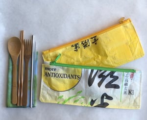 Image of Reusable utensil pouch