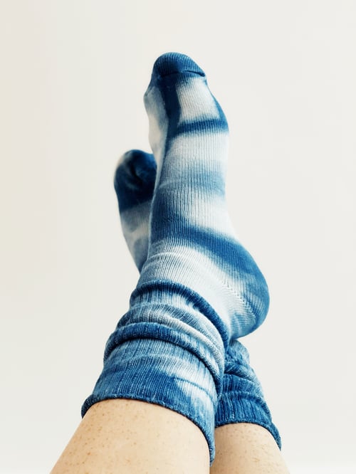 Image of Indigo Dyed Socks