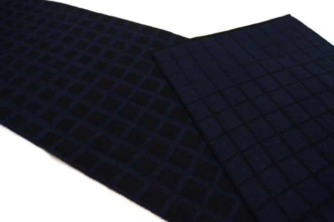 PARADIGMA black - dark navy scarf, by Thijs Verhaar