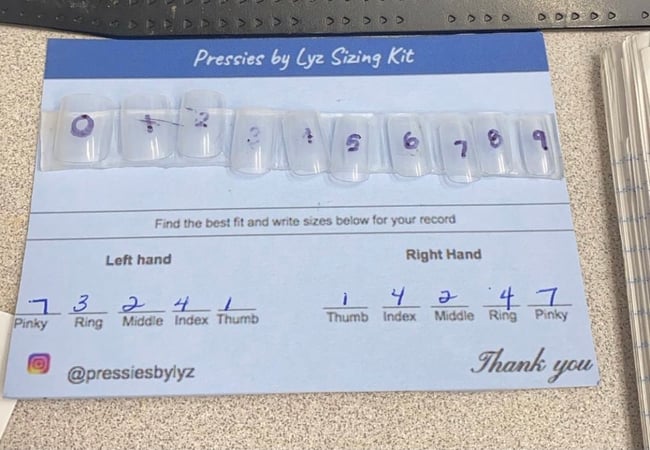 Sizing kit 