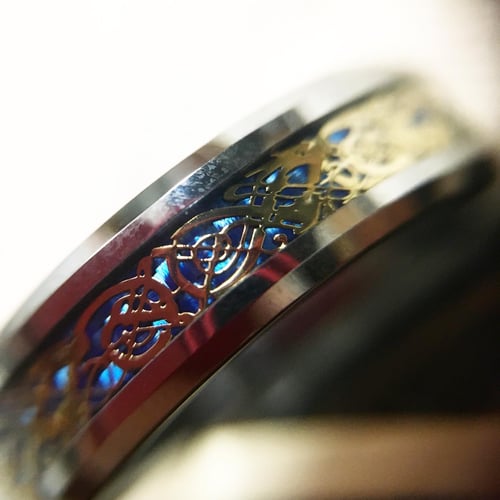 Image of Final Fantasy 14 FF14 FFXIV Crystal Exarch Ring Jewelry || Tungsten Carbide Band