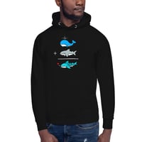 Image 2 of How To Whale Shark Hoodie (Black)