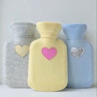 Image 1 of Pure Cashmere Mini Heart Hot Water Bottle