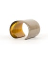 Taupe lacquered natural horn cuff