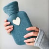 Pure Cashmere Mini Heart Hot Water Bottle