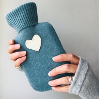 Image 4 of Pure Cashmere Mini Heart Hot Water Bottle