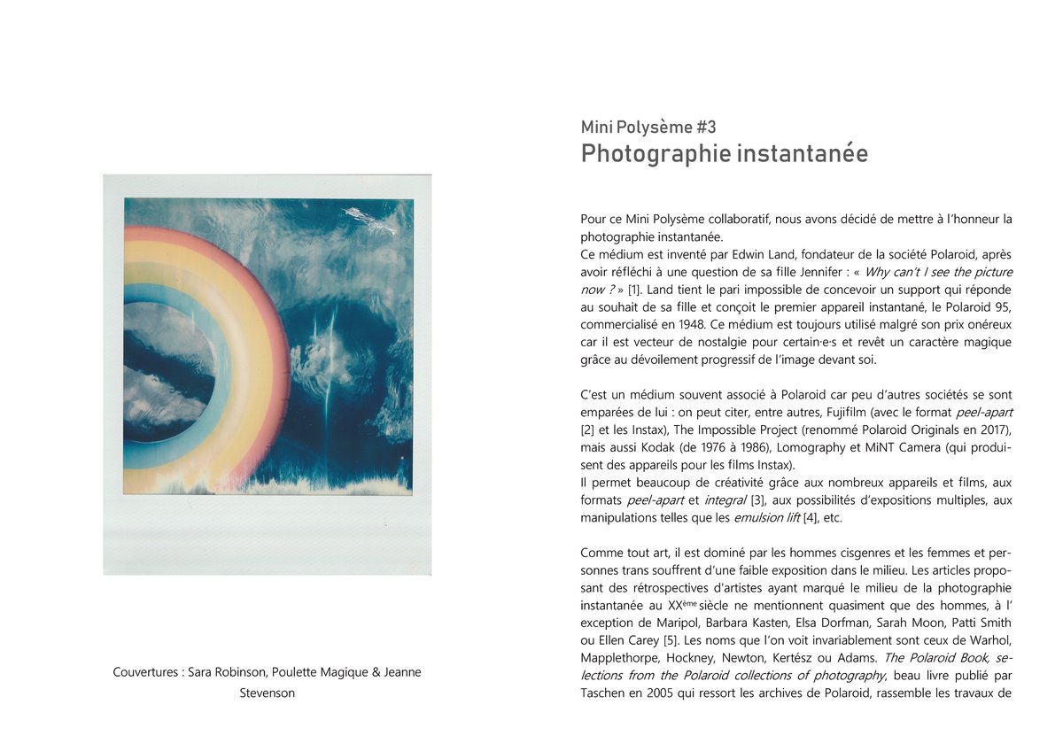 Image of Mini Polysème #3 - Photographie instantanée (PDF)