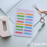 Image 1 of Colour Block - Washi Tape Stickers
