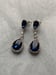 Image of Princess dangle sapphire & crystal 