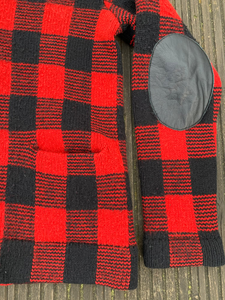 Image of Old wool shawl collar cardigan 