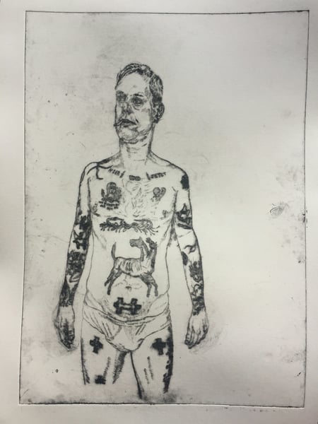 Image of 'Mapo' Drypoint. Signed and Editioned.