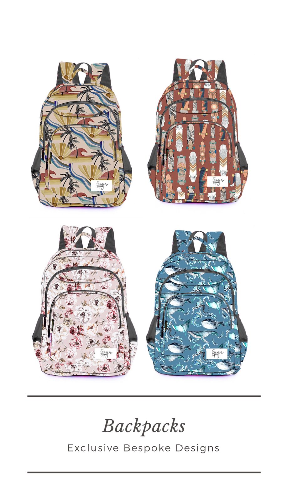 ginger backpacks online