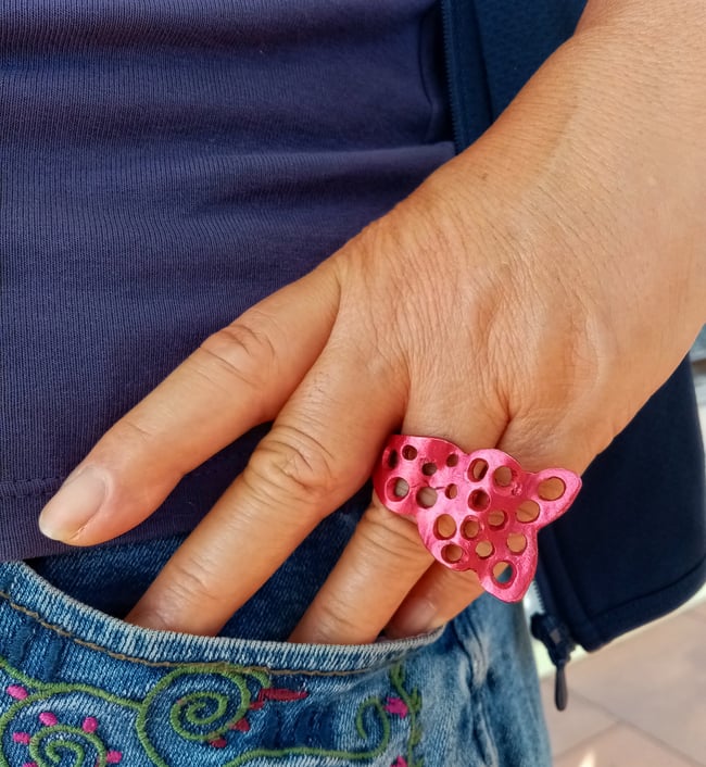 Anillos  Espuma de Mar (Rojo / Dorado / Plateado)