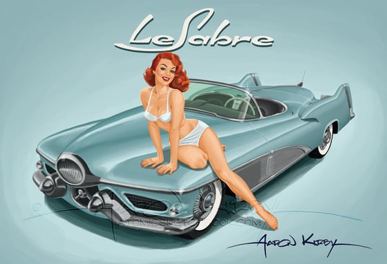 Image of LeSabre by Aaron Kirby print
