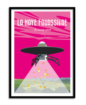 Image of La Haye Fouassière "La soucoupe volante" 50x70cm