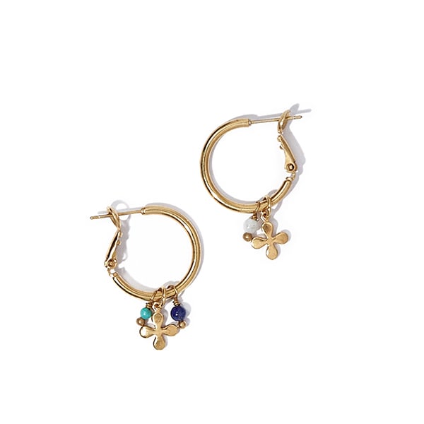 Image of Boucles d'oreilles JACQUELINE plaquées or