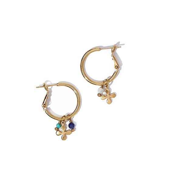Image of Boucles d'oreilles JACQUELINE plaquées or