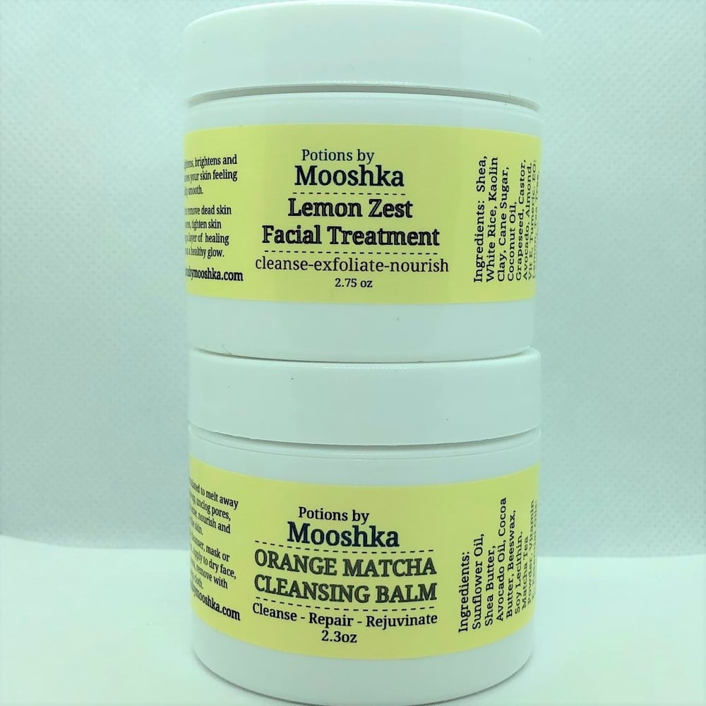 Image of  Facial Treatments - Lemon Zest Exfoliating Scrub or Orange Matcha Cleansing Balm