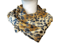 Image 1 of Cheetah Print Scarf 