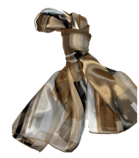 Image 2 of Multicolor Tan Print Scarf 