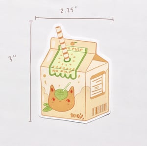 Image of Tangy Juice Box Animal Crossing Sticker