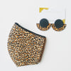 Leopard Adjustable Adult Face Mask Nose bridge + Filter option