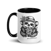 Image 1 of Lady Rosey The Sloth Mug Line Art by CrystalsArtPaws