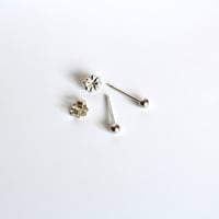 Image 2 of Lil' Ball Sterling Silver Earrings
