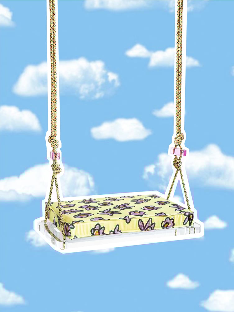 Image of Pick Me Up Swing in Garden Doodle Blooms