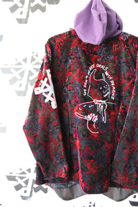 Image of we don’t make deals with demons floral patterned velvet jacket 