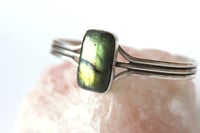 Image 3 of Labradorite Large Sterling Silver Cuff
