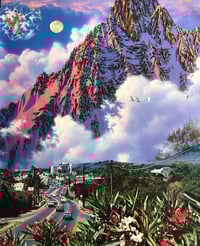 Calm mountain poster 