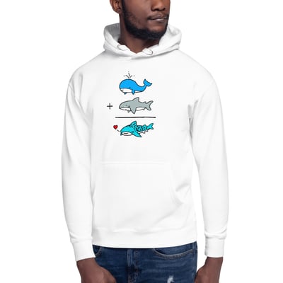 Image of How To Whale Shark Hoodie (White)