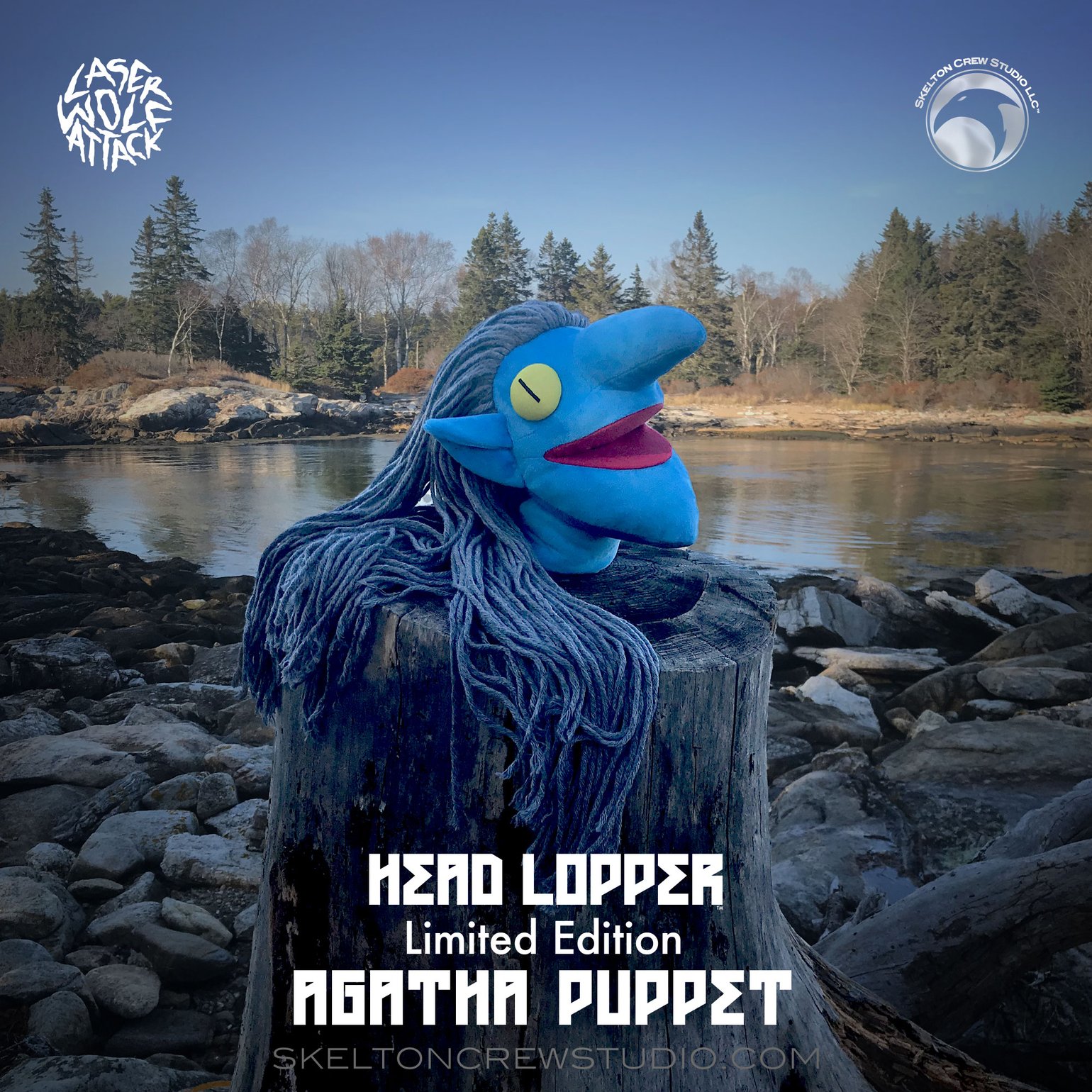 Image of Head Lopper: Limited Edition Agatha Puppet with Canvas Map of Narschlahn!