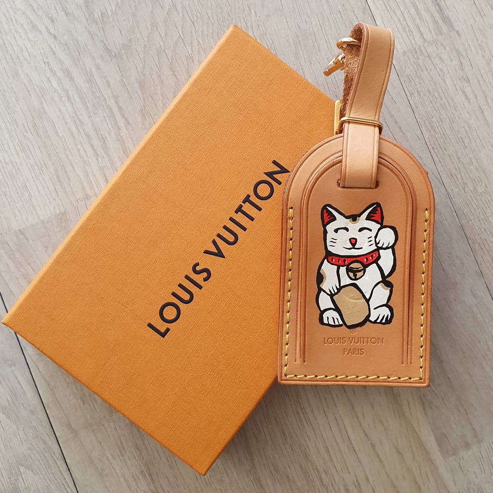 Lucky Maneki Neko Louis Vuitton Luggage Tag