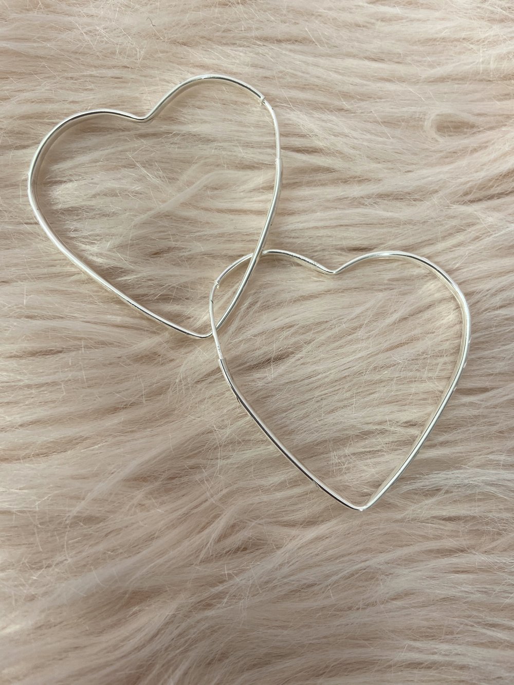 Image of Heart Shape Ear Hoops