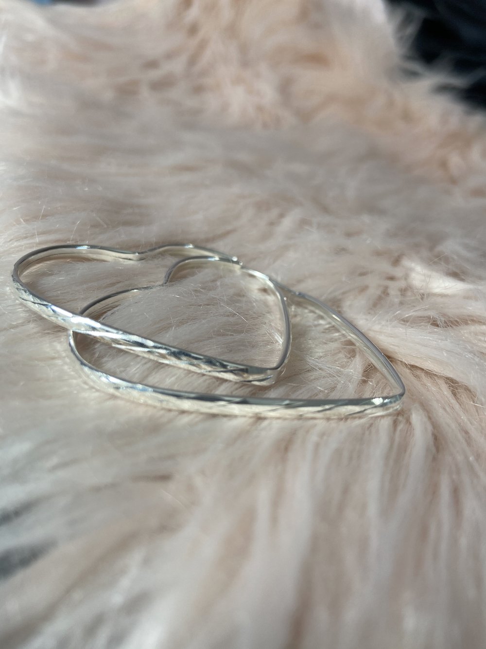 Image of Heart Shape Ear Hoops