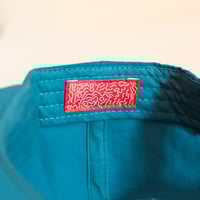 Image 3 of The Marino Cap -  Ocean/Orange