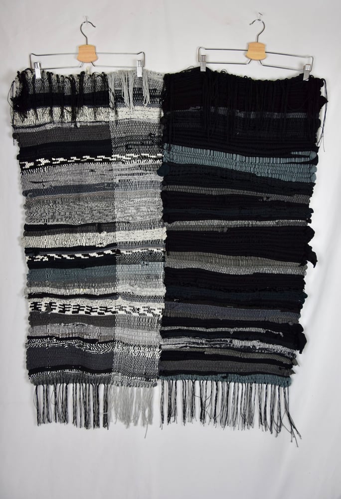 Image of Hand woven duality textile. 