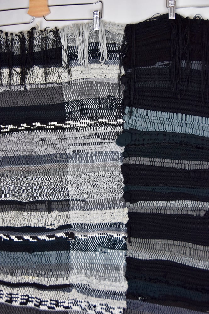 Image of Hand woven duality textile. 