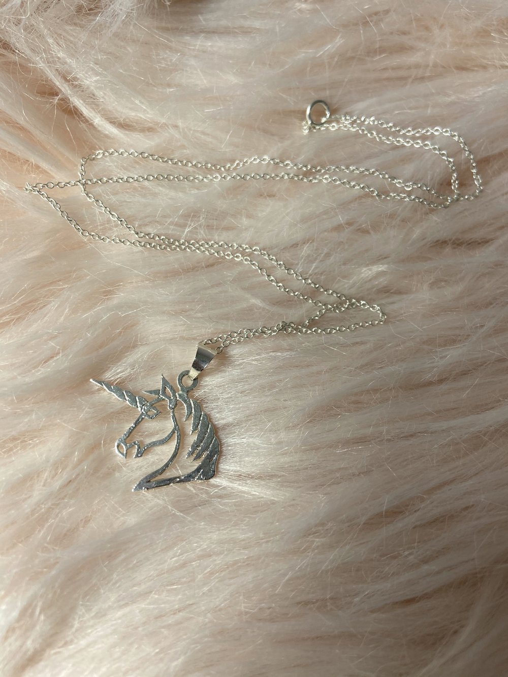 Image of Unicorn Silhouette Necklace 