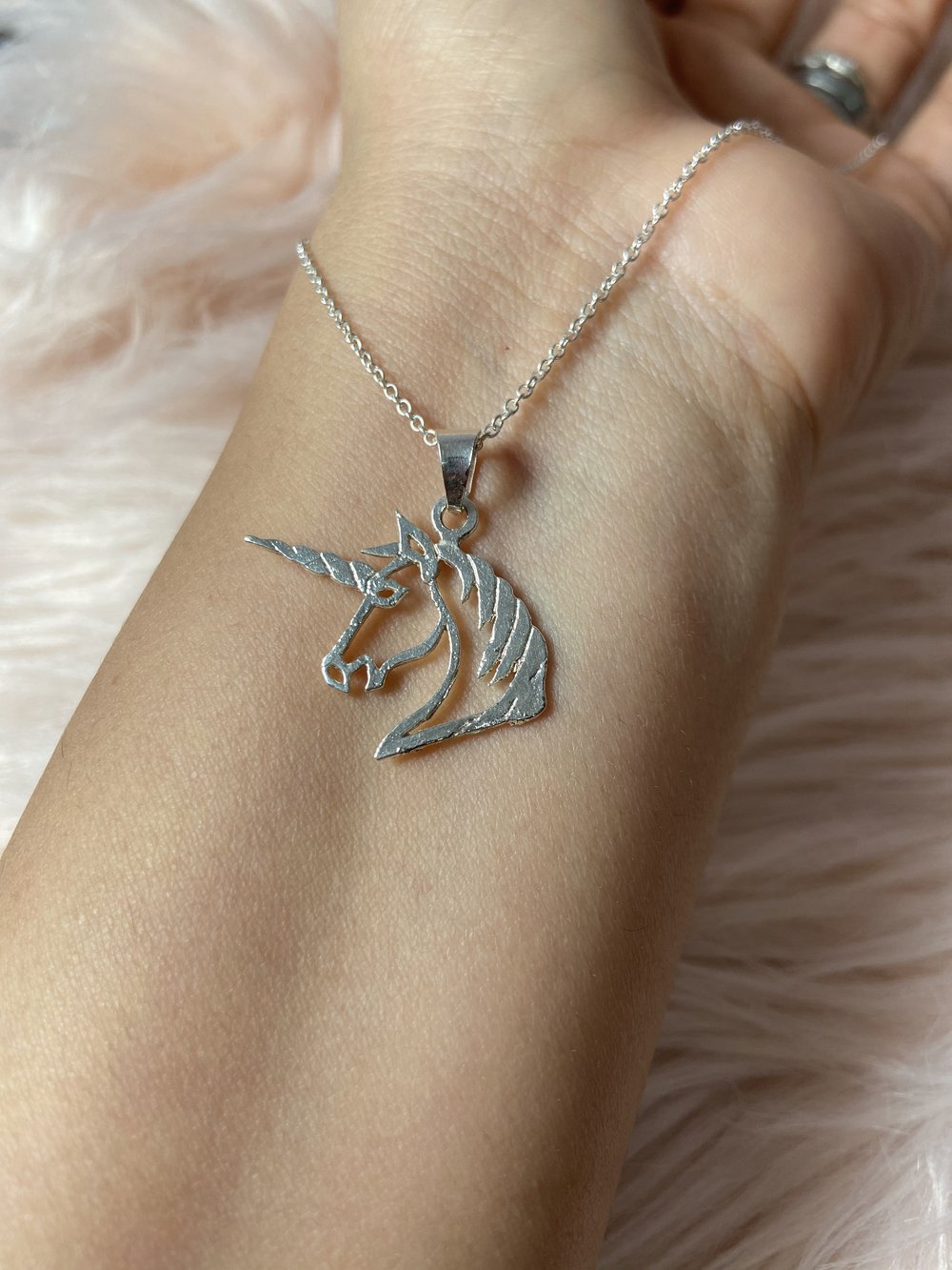 Image of Unicorn Silhouette Necklace 