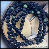 Image 3 of Midnight Forest Moss Rune Meditation Mala 