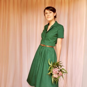 Image of Phuncle Pleated Skirt - Green