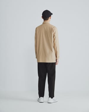 Image of TRAN - 寬角領工作襯衫 (卡其)