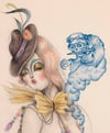 INDIGO MUSE II - Miss Van & Ramon Maiden collaboration print-
