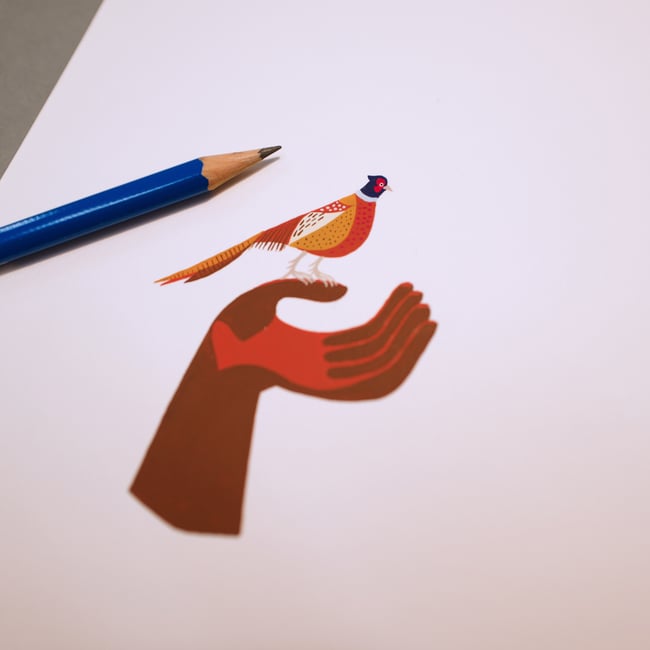 Pheasant & Hand Chair