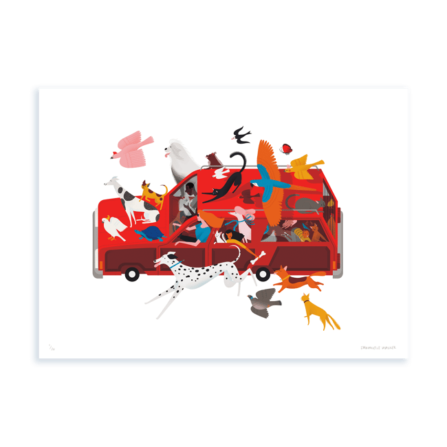 Print — Animal Car