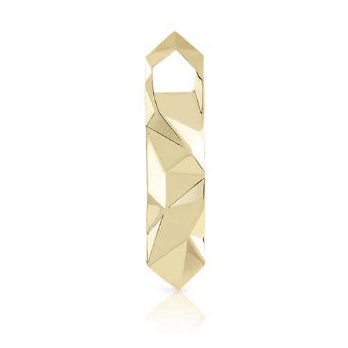 Gold multi-faceted Bottle opener